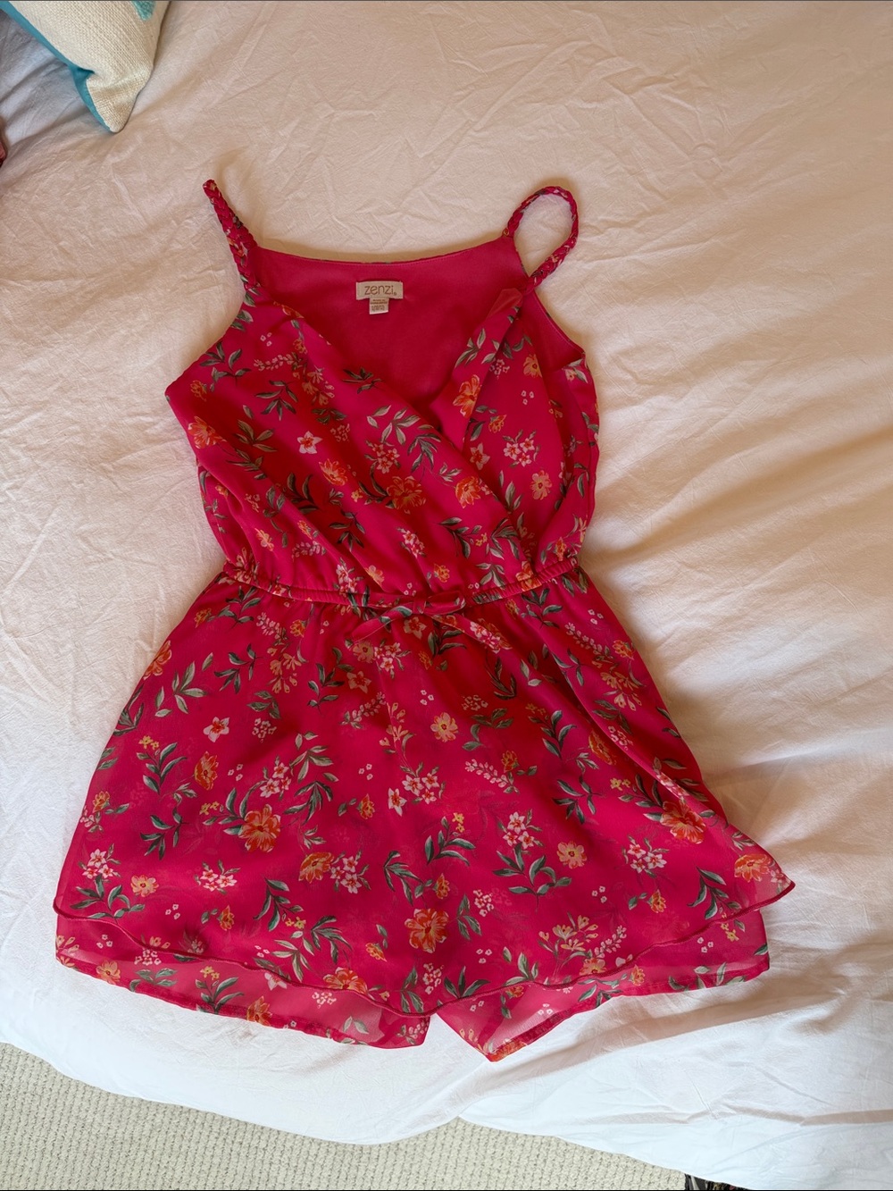 Girls Zenzi floral romper